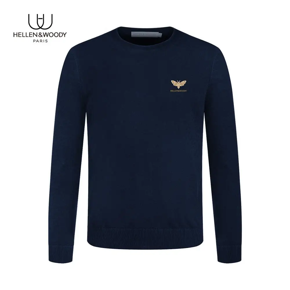 HELLEN&WOODY Mens Casual High Frequency Stamping Pullover Slim FIt Sweaters 100% Basulan Wool Soild Color Mens Tops
HELLEN&WOODY Mens Casual High Frequency Stamping Pullover Slim FIt Sweaters 100% Basulan Wool Soild Color Mens Tops