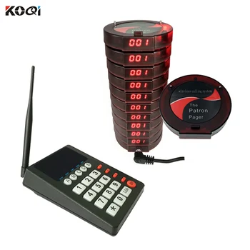 433.92mhz queue wireless calling system waiter buzzer system restaurant server pager number keypad and guest paging
433.92mhz queue wireless calling system waiter buzzer system restaurant server pager number keypad and guest paging