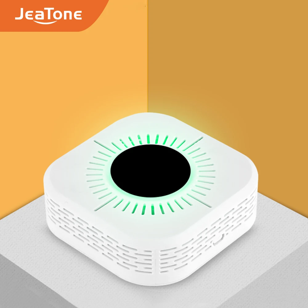 

JeaTone Wireless 433MHz Smoke/Carbon Monoxide Alarm Detector Independent Sensor 360 Degrees Home Alarm for Garden/Home Security