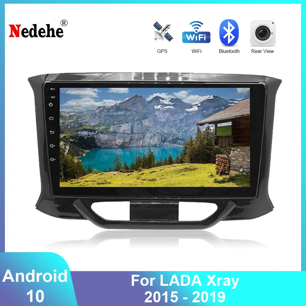 Автомагнитола 2 DIN 9 дюймов IPS Android 10 GPS-навигация Wi-Fi для LADA XRAY 2015-2019 | Автомобили и