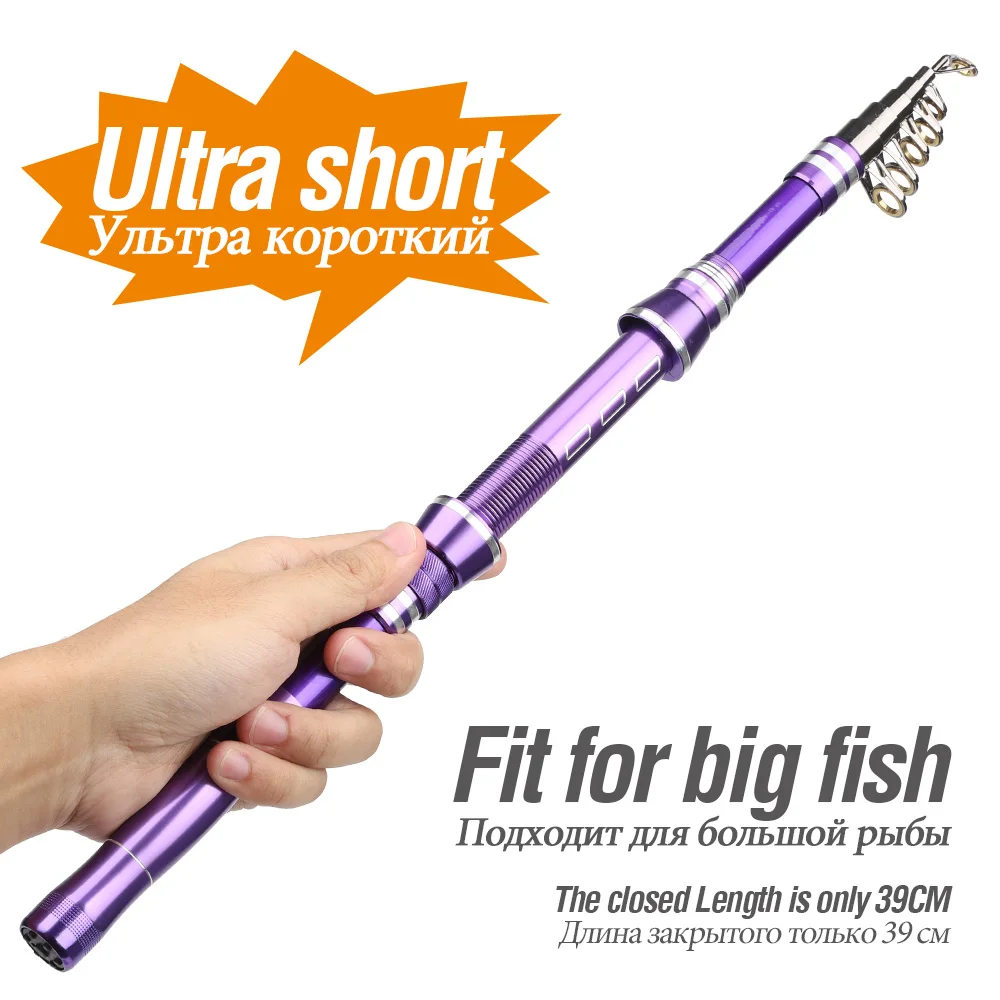 DONQL Telescopic Fishing Rod 1.8m-3.0m Carbon Fiber Ultrashort Spinning Fish Rod Travel Portable Sea Fishing Pole Fish Tackle主图01 (3)