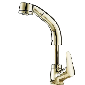 All-copper Gold Pull-out Basin Faucet Hot and Cold Table Washbasin Faucet Can Lift Shampoo Telescopic Rotation Gold Faucet
All-copper Gold Pull-out Basin Faucet Hot and Cold Table Washbasin Faucet Can Lift Shampoo Telescopic Rotation Gold Faucet