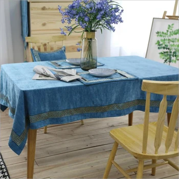 Withme Tablecloths Blue Green Flannel Classic Geometry Decoration tablecloth Rectangular household Textil table covers dustproof
Withme Tablecloths Blue Green Flannel Classic Geometry Decoration tablecloth Rectangular household Textil table covers dustproof