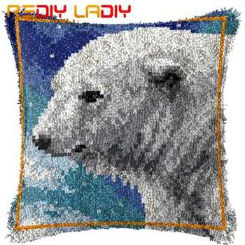 Latch Hook Kits Make Your Own Cushion Polar Bear Pre-Printed Canvas Crochet Pillow Case Latch Hook Cushion Cover Arts & Crafts
Latch Hook Kits Make Your Own Cushion Polar Bear Pre-Printed Canvas Crochet Pillow Case Latch Hook Cushion Cover Arts & Crafts