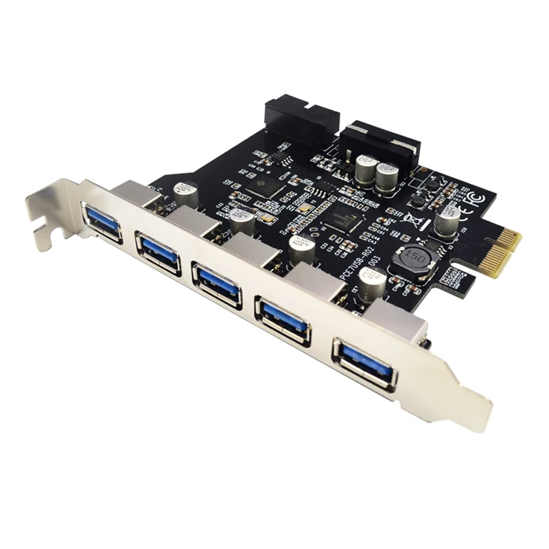 Супер скорость PCI-E к USB 3 0 19-Pin 5 портов PCI Express адаптер расширения SATA 15Pin разъем с