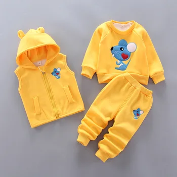 2020 Autumn and Winter New Style Childrenswear Men and Women Baby Brushed and Thick Mouse Three-piece Set Korean-style Cartoon S
2020 Autumn and Winter New Style Childrenswear Men and Women Baby Brushed and Thick Mouse Three-piece Set Korean-style Cartoon S