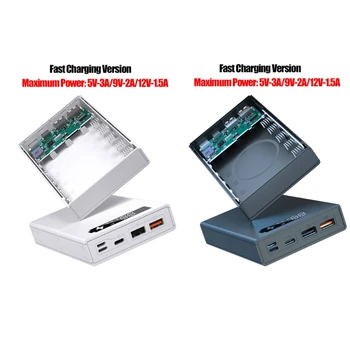 Detachable QC3.0 PD Quick Charge LCD Display DIY 5x18650 Battery Case Power Bank Shell without Battery Powerbank Protector M5TB
Detachable QC3.0 PD Quick Charge LCD Display DIY 5x18650 Battery Case Power Bank Shell without Battery Powerbank Protector M5TB