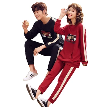 Couple Pajamas Set Autumn Men and Women Pijama Loungewear Women Two-piece Set 100% Cotton Home Clothing
Couple Pajamas Set Autumn Men and Women Pijama Loungewear Women Two-piece Set 100% Cotton Home Clothing