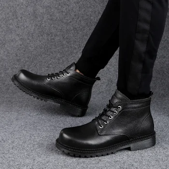 Men Winter snow boots fur Warm Comfortable Fashion Genuine Leather Snow Boots Men's wool Short plush Warm Boots big size 48
Men Winter snow boots fur Warm Comfortable Fashion Genuine Leather Snow Boots Men's wool Short plush Warm Boots big size 48