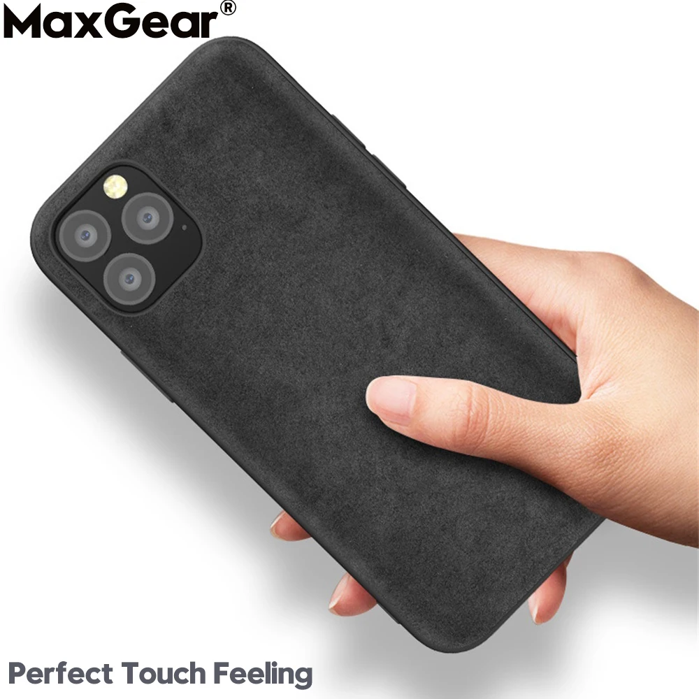 Роскошный замшевый Меховой чехол для iPhone 11 Pro XS MAX XR X 6 S 7 8 Plus кожаный мягкий тонкий
