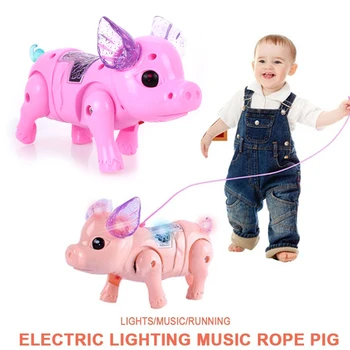 Electric Walking Singing Musical Light Pig Toy with Leash Interactive Kids Toy Electronics Robot Gift Children Birthday Present
Electric Walking Singing Musical Light Pig Toy with Leash Interactive Kids Toy Electronics Robot Gift Children Birthday Present
