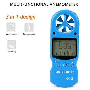 Mini Multipurpose Anemometer Digital Anemometer LCD Wind Speed Temperature Humidity Meter with Hygrometer Thermometer
Mini Multipurpose Anemometer Digital Anemometer LCD Wind Speed Temperature Humidity Meter with Hygrometer Thermometer