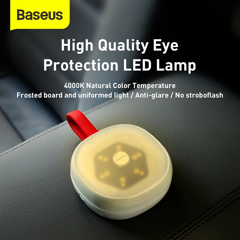 Baseus портативный солнечный Ночник светильник лампа для чтения автомобиля/дома