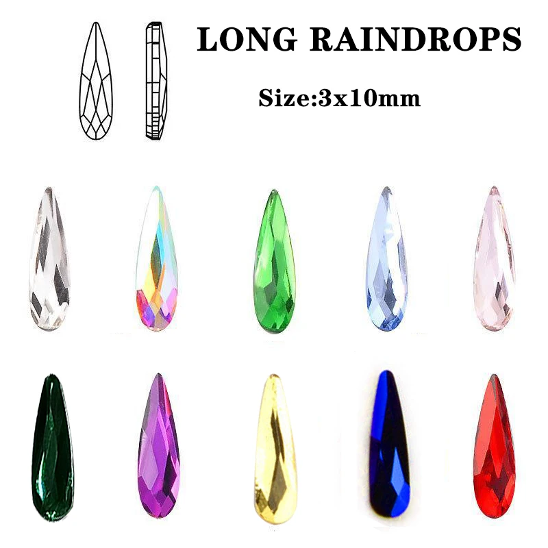 3x10mm Long Drop Nail Art Rhinestone Accessories Flat Glass Strass For DIY 3D Fingernail Decoration Supplies 30Pcs
3x10mm Long Drop Nail Art Rhinestone Accessories Flat Glass Strass For DIY 3D Fingernail Decoration Supplies 30Pcs