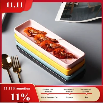 Nordic Snack Storage Tray Ceramic Long Rectangle Fruit Salad Dessert Plate Rectangular Snack Plates Home Organization Container
Nordic Snack Storage Tray Ceramic Long Rectangle Fruit Salad Dessert Plate Rectangular Snack Plates Home Organization Container