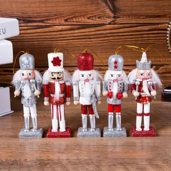 12cm Wooden Nutcracker Doll Soldier Puppet Christmas Kids Gifts New Year Christmas Tree Pendant Ornaments Decoration Home Decor 
12cm Wooden Nutcracker Doll Soldier Puppet Christmas Kids Gifts New Year Christmas Tree Pendant Ornaments Decoration Home Decor