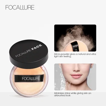 FOCALLURE Face Powder Ultra-Light Perfecting Finishing Loose Powder Translucent Loose Powder Concealer 7g Maquiagem Mineral 
FOCALLURE Face Powder Ultra-Light Perfecting Finishing Loose Powder Translucent Loose Powder Concealer 7g Maquiagem Mineral