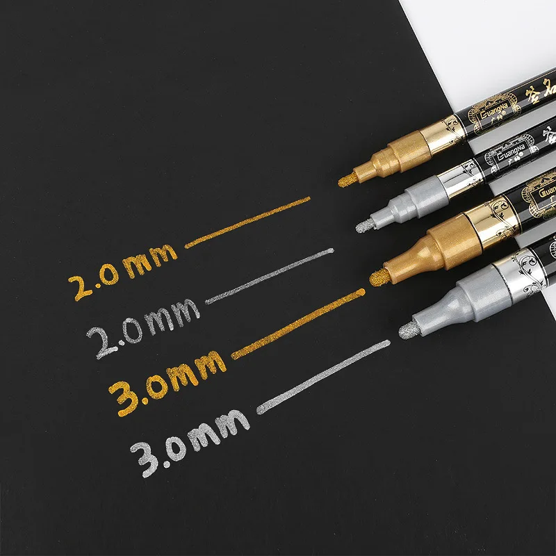 1 Pcs Marker Pen Gold Silver Craft Pen Multifunction Waterproof Paint Pens Creative DIY Art Markers 3mm Oil Signature Pens
1 Pcs Marker Pen Gold Silver Craft Pen Multifunction Waterproof Paint Pens Creative DIY Art Markers 3mm Oil Signature Pens