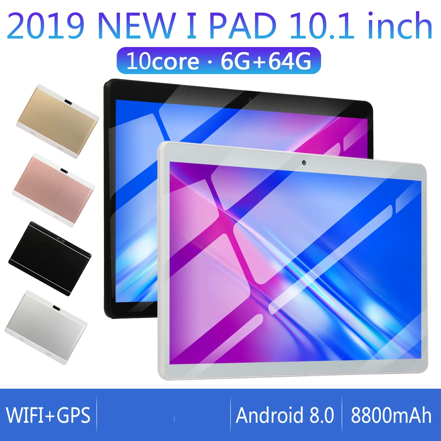IPS 2.5 D Tablet Screen 6G+64G/16G for Android 8.0 WiFi Tablet PC 10 Inch 8 Core Dual SIM Bluetooth FM GPS Call Phone
IPS 2.5 D Tablet Screen 6G+64G/16G for Android 8.0 WiFi Tablet PC 10 Inch 8 Core Dual SIM Bluetooth FM GPS Call Phone