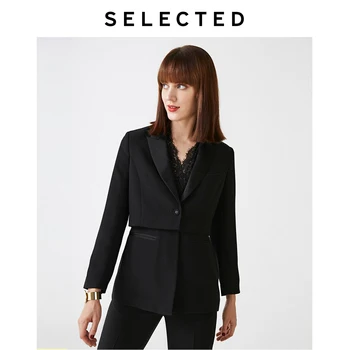SELECTED Women's Lace Temperament Commuter Two-piece Blazer S|419372501 
SELECTED Women's Lace Temperament Commuter Two-piece Blazer S|419372501