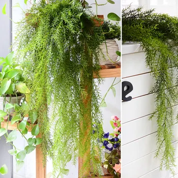 105cm Artificial plants long pine needles soft imitation vine rattan home decorative plant wall decoration Wall Decoration 
105cm Artificial plants long pine needles soft imitation vine rattan home decorative plant wall decoration Wall Decoration