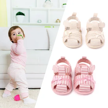 Spring Summer Autumn Baby Sandals Cotton Cloth Girls Stripes Apricot, Pink Cute Bowknot Shoes Anti Slip Prewalker 2020
Spring Summer Autumn Baby Sandals Cotton Cloth Girls Stripes Apricot, Pink Cute Bowknot Shoes Anti Slip Prewalker 2020