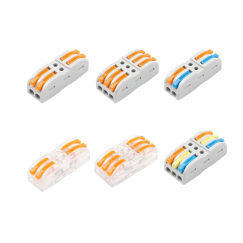 Wire Connectors PCT-222 Terminal Block Conductor With Lever 0.08-2.5mm SPL-2 SPL-3 Push-In Mini Terminal Block Cable Splitter
Wire Connectors PCT-222 Terminal Block Conductor With Lever 0.08-2.5mm SPL-2 SPL-3 Push-In Mini Terminal Block Cable Splitter
