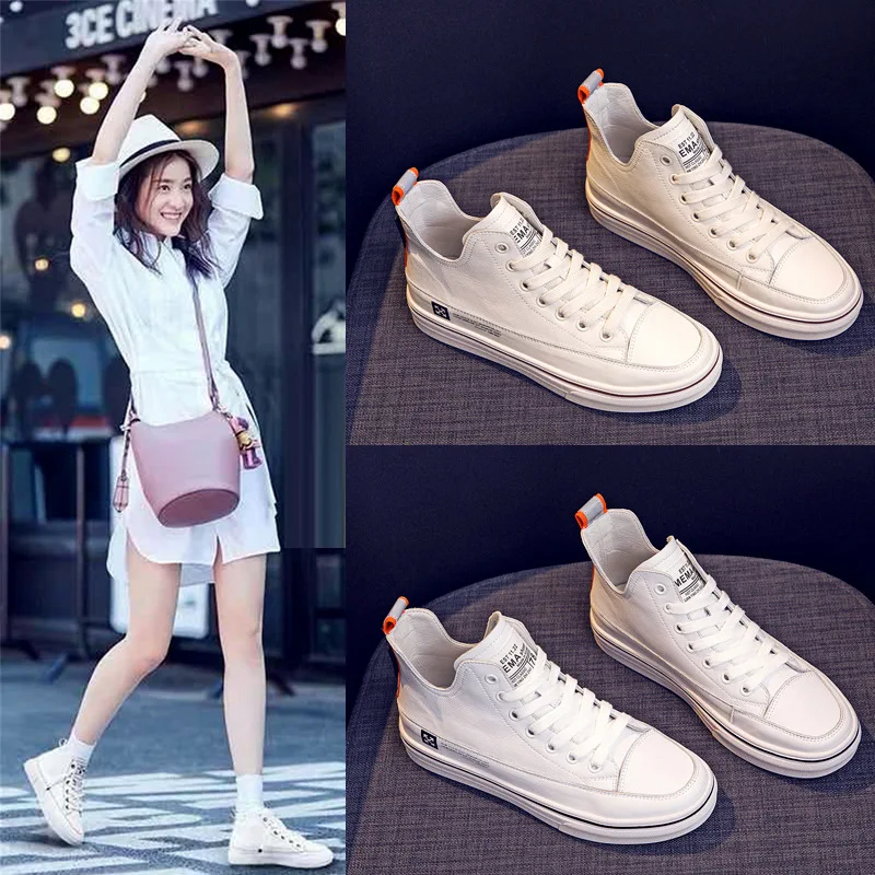 High Shoes Women's 2019 New Style Autumn Small White Shoes Versatile Spring Korean-style Flat Students Genuine Leather Casual Wh
High Shoes Women's 2019 New Style Autumn Small White Shoes Versatile Spring Korean-style Flat Students Genuine Leather Casual Wh
