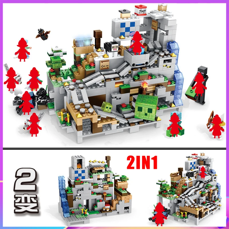 1000pcs City The Mountain Cave Scene Building Blocks Fit 21137 My World Figures Bricks Toys for Children Constructor
1000pcs City The Mountain Cave Scene Building Blocks Fit 21137 My World Figures Bricks Toys for Children Constructor