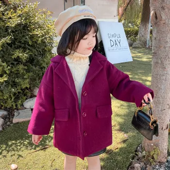 Mihkalev Single breasted kids wool coat for girls woolen coats and jackets Litter girl children thicken overcoat child outerwear
Mihkalev Single breasted kids wool coat for girls woolen coats and jackets Litter girl children thicken overcoat child outerwear