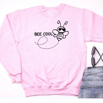Bee Cool Funny Sweatshirt Women Crewneck Long Sleeve Kawaii Hoodie Save The Bees Pullovers Autumn Fashion Clothing Dropshipping
Bee Cool Funny Sweatshirt Women Crewneck Long Sleeve Kawaii Hoodie Save The Bees Pullovers Autumn Fashion Clothing Dropshipping