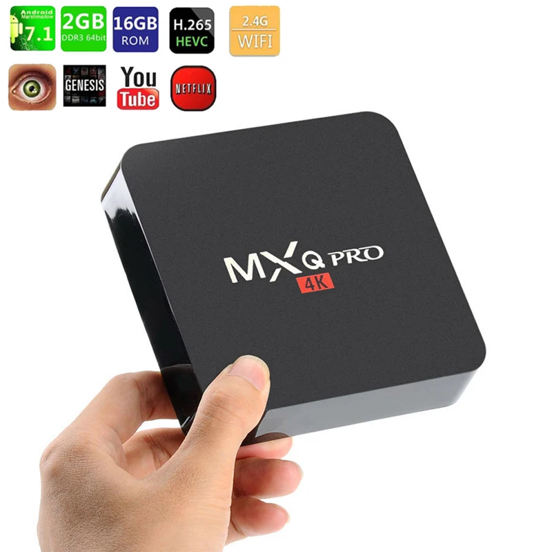 

smart tv Android TV Box MXQ pro 4K 2G 16G Smart BOX Android 7.1 4K HD 3D 2.4G WiFi RK3229 Quad Core Media Player android tv box