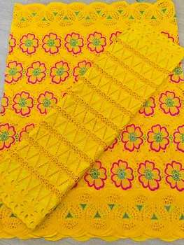 High Quality 2020 Latest Yellow African bazin riche Lace Fabric With Hole Nigerian Swiss Voile Lace In Switzerland 
High Quality 2020 Latest Yellow African bazin riche Lace Fabric With Hole Nigerian Swiss Voile Lace In Switzerland