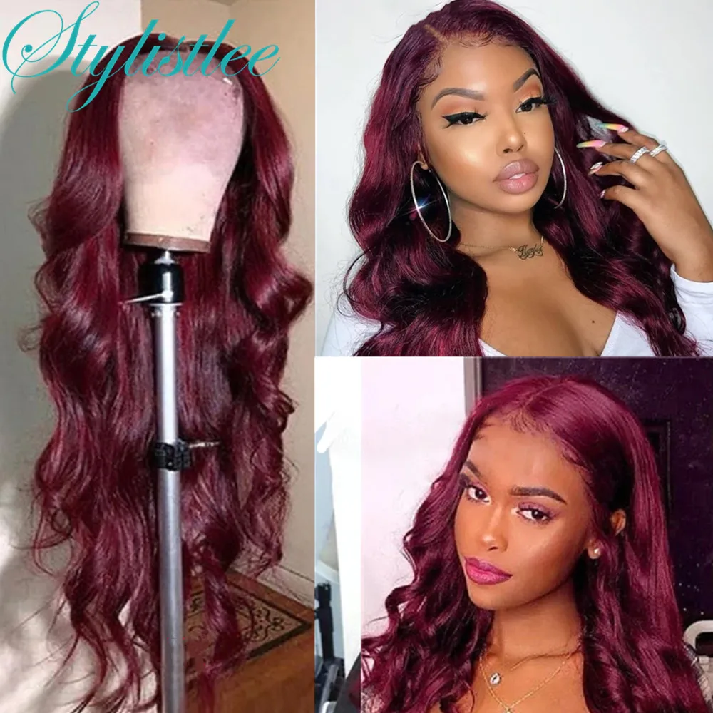 13x5x1 Lace Body Wave Wig Burgundy 99J Colored Lace Front Human Hair Wigs 180% for Women Pre Plucked Brazilian Remy T Part Hair
13x5x1 Lace Body Wave Wig Burgundy 99J Colored Lace Front Human Hair Wigs 180% for Women Pre Plucked Brazilian Remy T Part Hair