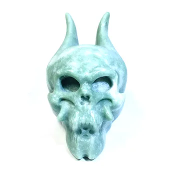 Natural Mixed Stone Long Horn Ghost Head Crystal Crafts Statue Halo Stone Statue Home Decoration Quartz Art Therapist Guardian
Natural Mixed Stone Long Horn Ghost Head Crystal Crafts Statue Halo Stone Statue Home Decoration Quartz Art Therapist Guardian