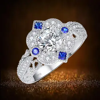 J.C Round Cut Sapphire Quartz & Ruby Spinel 925 Sterling Silver Ring Size 6 7 8 9 Women Exquisite Party Jewelry Gift
J.C Round Cut Sapphire Quartz & Ruby Spinel 925 Sterling Silver Ring Size 6 7 8 9 Women Exquisite Party Jewelry Gift