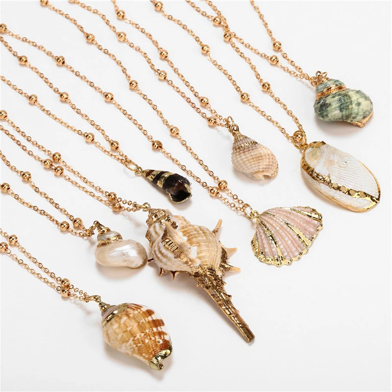 Boho seashell Pendant Necklace Conch Chain Shell Necklace for Women Geometric Party Gift Summer Jewelry Bohemian
Boho seashell Pendant Necklace Conch Chain Shell Necklace for Women Geometric Party Gift Summer Jewelry Bohemian