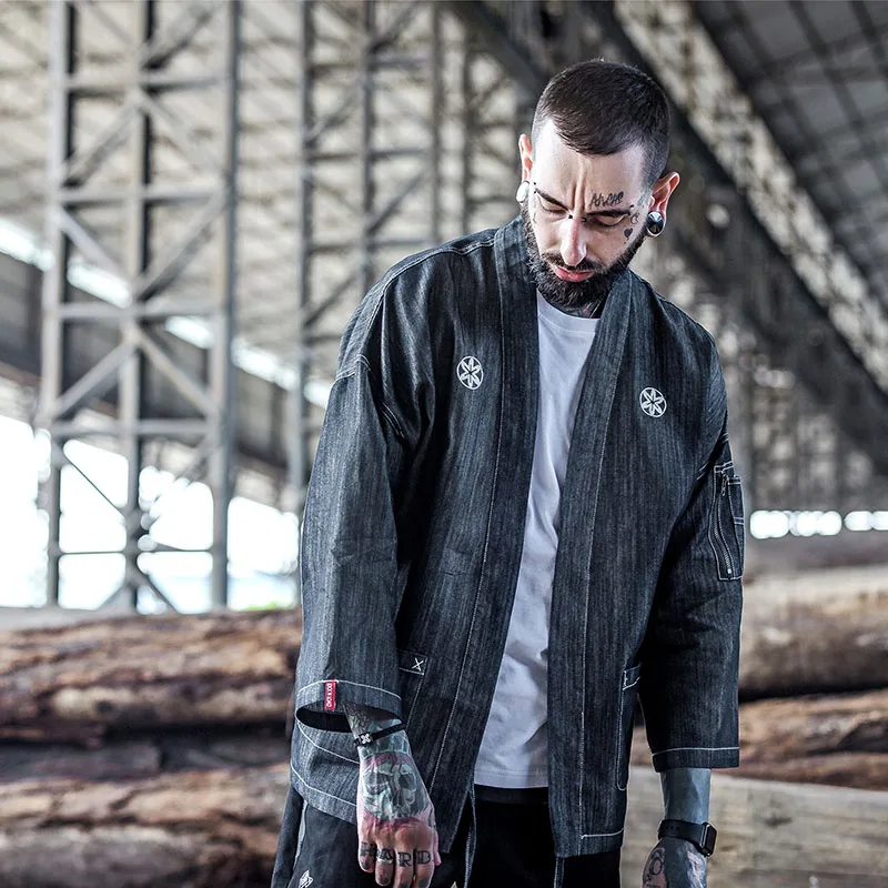 denim jacket old school priest frock loose hip hop function Spring and Autumn thin men's coat
denim jacket old school priest frock loose hip hop function Spring and Autumn thin men's coat
