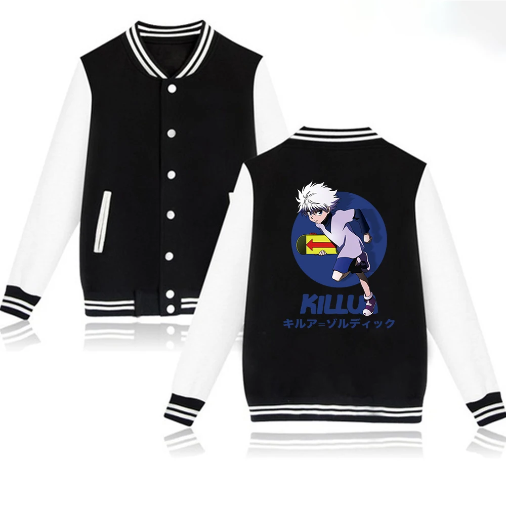 Harajuku Hunter X Hunter Baseball Jacket Pullover Killua Cool College Style Casual Fashion Winter/Autumn Jacket
Harajuku Hunter X Hunter Baseball Jacket Pullover Killua Cool College Style Casual Fashion Winter/Autumn Jacket