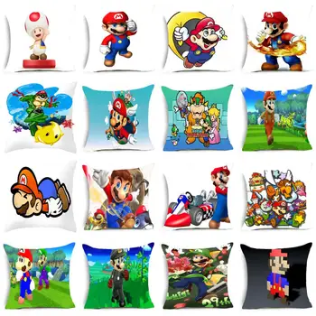 ZENGA Classic Game Colorful Cartoon Super Mario Pillow Cover Polyester Game Cushion Cover Decorative Pillows for Sofa Pillowcase
ZENGA Classic Game Colorful Cartoon Super Mario Pillow Cover Polyester Game Cushion Cover Decorative Pillows for Sofa Pillowcase