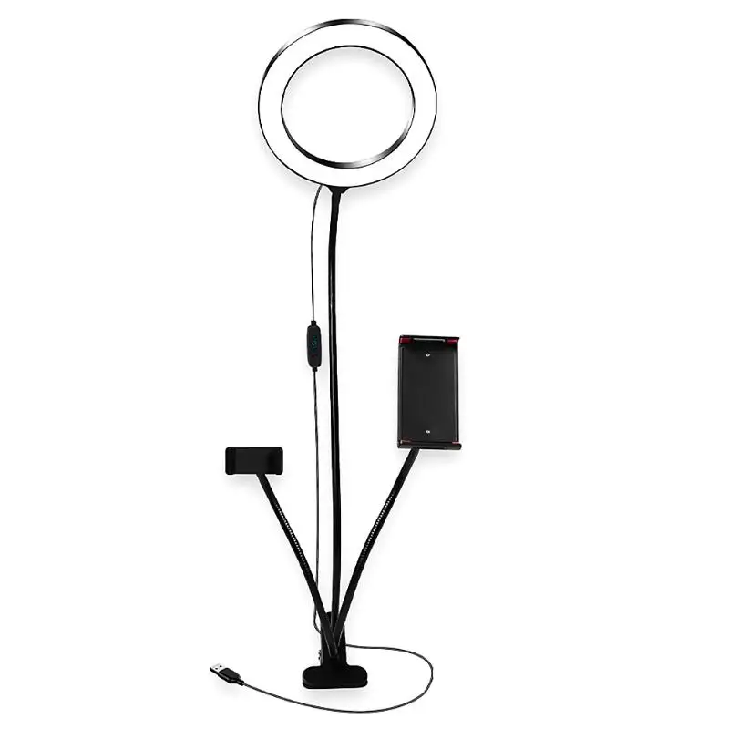 Hot Selling LED Selfie Ring Light 20cm Dimmable Photo Studio Light with Phone Holder Tripod Live Broadcast Props 37x22x7cm
Hot Selling LED Selfie Ring Light 20cm Dimmable Photo Studio Light with Phone Holder Tripod Live Broadcast Props 37x22x7cm