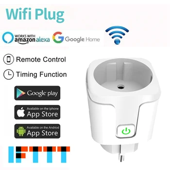 Smart Home Plug Smart WiFi Socket 16A Timing APP Control Via IOS Android Phone Works With Alexa Google HomeMini Voice Control
Smart Home Plug Smart WiFi Socket 16A Timing APP Control Via IOS Android Phone Works With Alexa Google HomeMini Voice Control