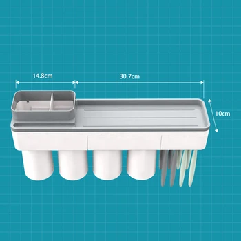 1Pcs Toothbrush Holder Wall Mount No Trace Bathroom Accessories High-capacity Automatic Toothpaste Dispenser Portable 3Colors
1Pcs Toothbrush Holder Wall Mount No Trace Bathroom Accessories High-capacity Automatic Toothpaste Dispenser Portable 3Colors