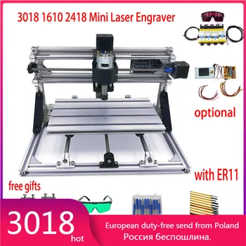 

cnc router 3018 1610 2418 Laser Engraver CNC3018 pro metal Wood PCB PVC GRBL DIY Hobby CNC Mini Laser Engraving Machine cnc1610