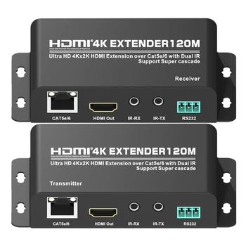 RS232 3D 4K HDMI Extender Cascade Connect 120M 1TX Transmitter To Many Multi Rx Receiver Via Cat5e/Cat 6 7 Cable Dual IR Control
RS232 3D 4K HDMI Extender Cascade Connect 120M 1TX Transmitter To Many Multi Rx Receiver Via Cat5e/Cat 6 7 Cable Dual IR Control