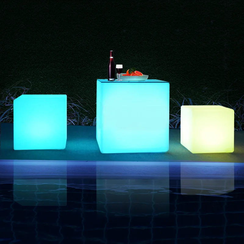 40cm Luminous Cube Bar Night Show Cool Light-Emitting Bar Stool Stool Indoor Outdoor LED Plastic Light-Emitting Chair
40cm Luminous Cube Bar Night Show Cool Light-Emitting Bar Stool Stool Indoor Outdoor LED Plastic Light-Emitting Chair