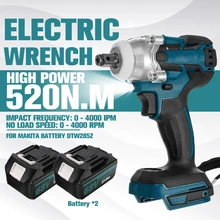 18V Cordless Screwdriver Electric Brushless Impact Wrench Power Tool Rechargeable Drill Driver Quick Chuck for Makita Li Battery
18V Cordless Screwdriver Electric Brushless Impact Wrench Power Tool Rechargeable Drill Driver Quick Chuck for Makita Li Battery