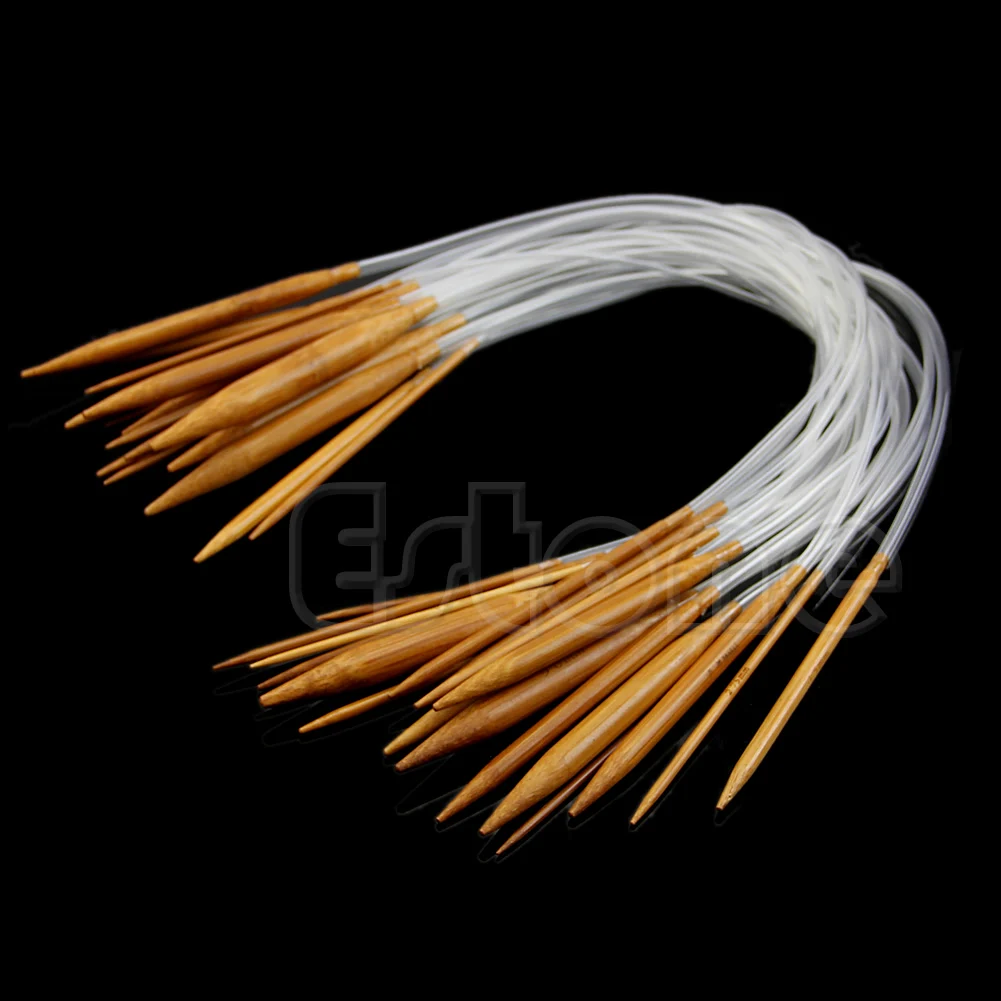 New 18Pairs 16" Circular Bamboo Smooth Nature Carbonized Knitting Needles Set 448B
New 18Pairs 16" Circular Bamboo Smooth Nature Carbonized Knitting Needles Set 448B