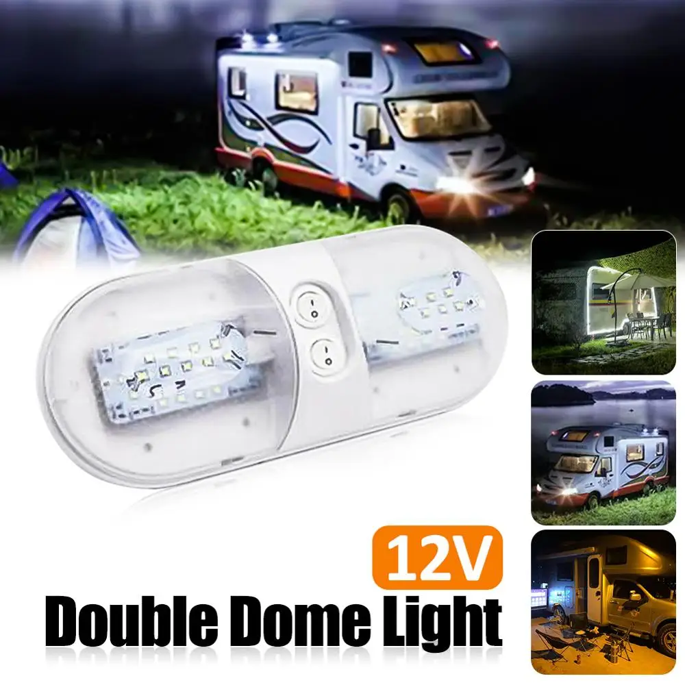 RV LED 12v Fixture Ceiling Camper Trailer Marine 620LM style Double Dome Light operating voltages
RV LED 12v Fixture Ceiling Camper Trailer Marine 620LM style Double Dome Light operating voltages