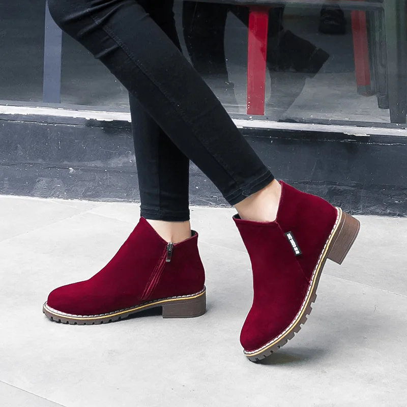 NEW Women Martin Boots Autumn Winter Boots Classic Zipper Snow Ankle Boots Winter Suede Warm Fur Plush Women 2019
NEW Women Martin Boots Autumn Winter Boots Classic Zipper Snow Ankle Boots Winter Suede Warm Fur Plush Women 2019